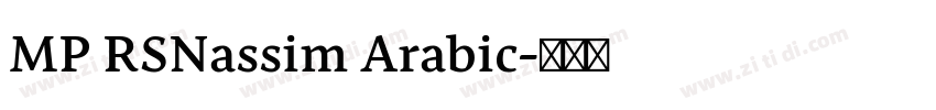MP RSNassim Arabic字体转换 MP RSNassim Arabic字体转换